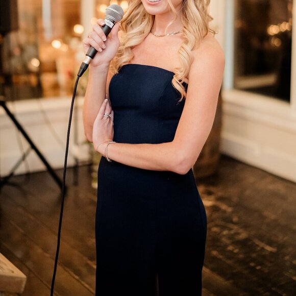 BHLDN Adalynn Strapless Stretch Crepe Maxi Gown - Picture 10 of 13